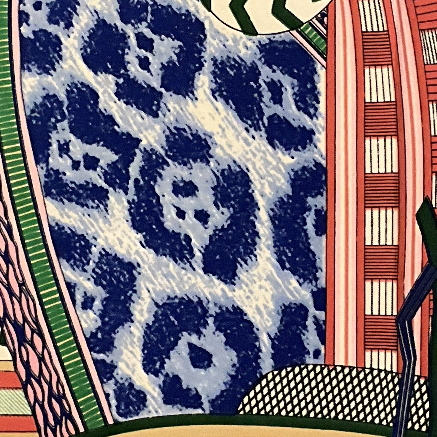 ‘Chainescarf’ 90cm, 35" Square scarf Hermes Style