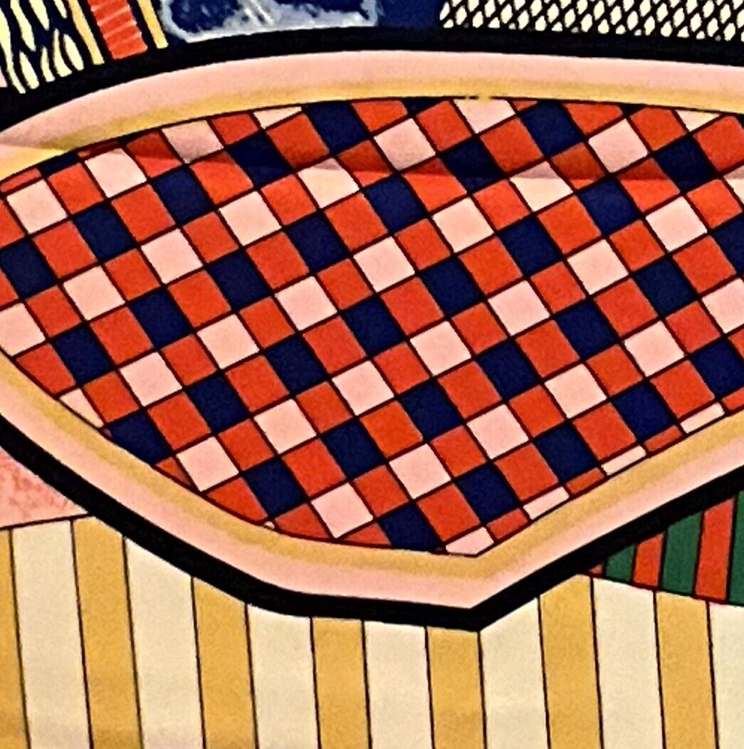 ‘Chainescarf’ 90cm, 35" Square scarf Hermes Style