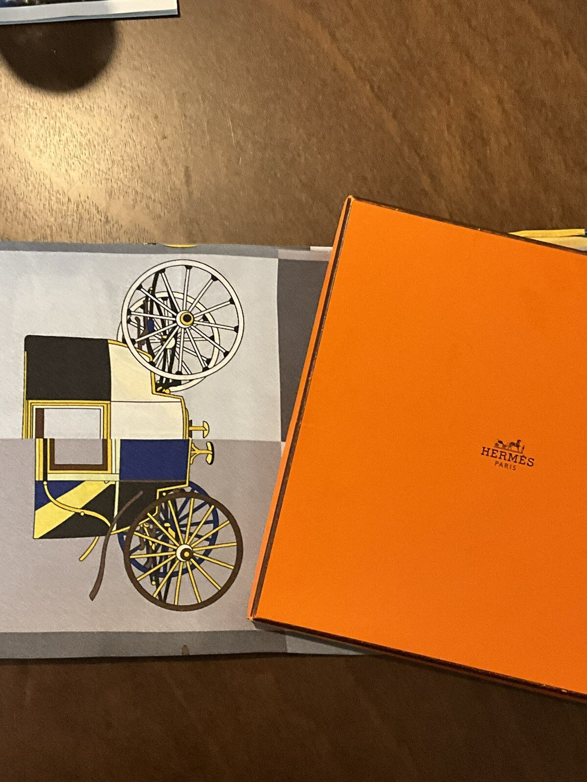 ‘Chainescarf’ 90cm, 35" Square scarf Hermes Style