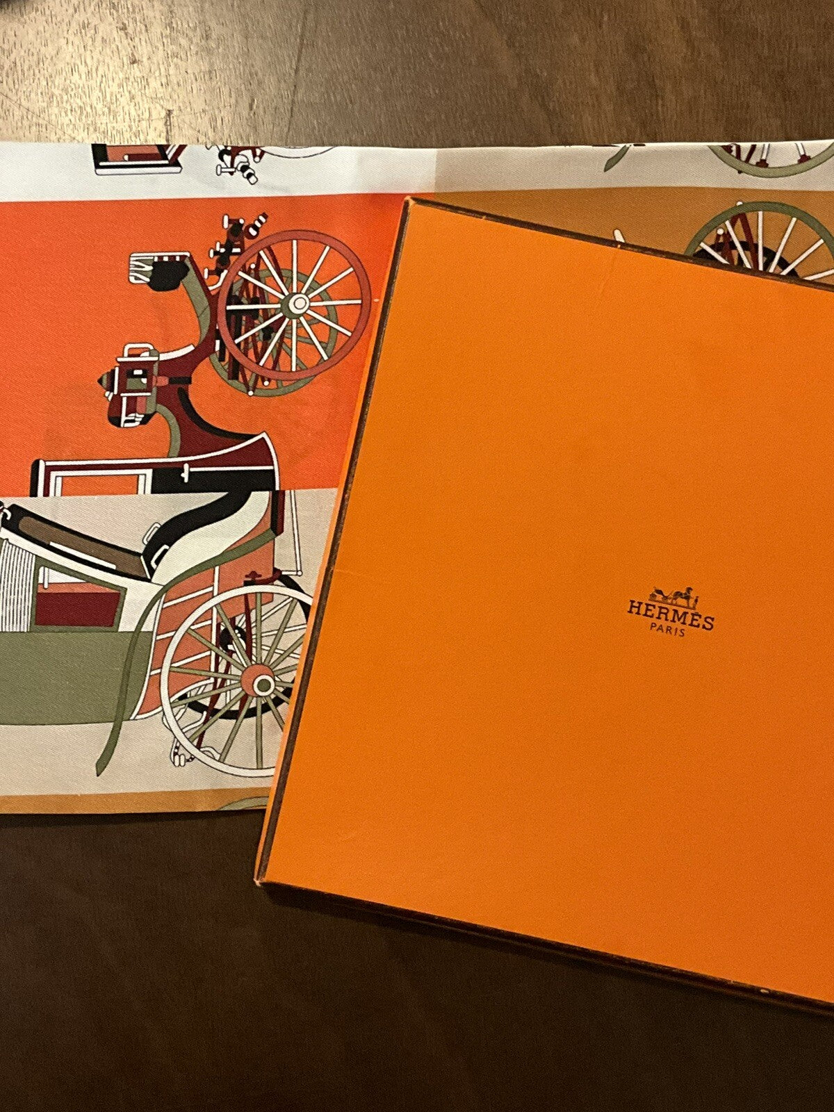 ‘Chainescarf’ 90cm, 35" Square scarf Hermes Style