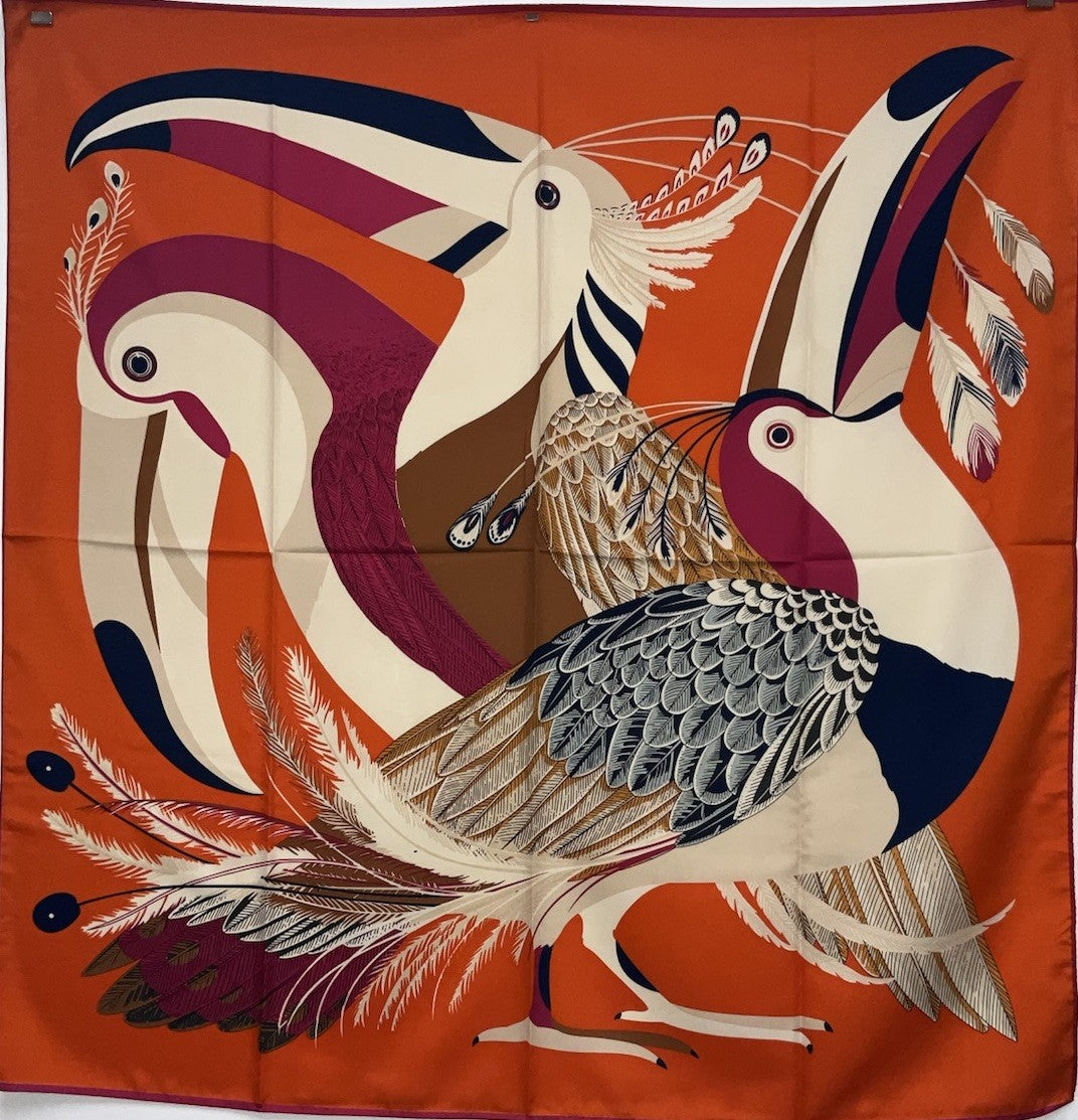 Designer Style, Elegant 90cm, 35inch Square Printed Head Neck Scarf Men Woman