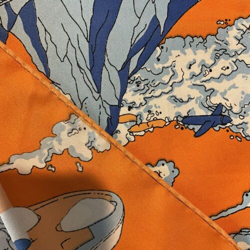 ‘Chainescarf’ 90cm, 35" Square scarf Hermes Style