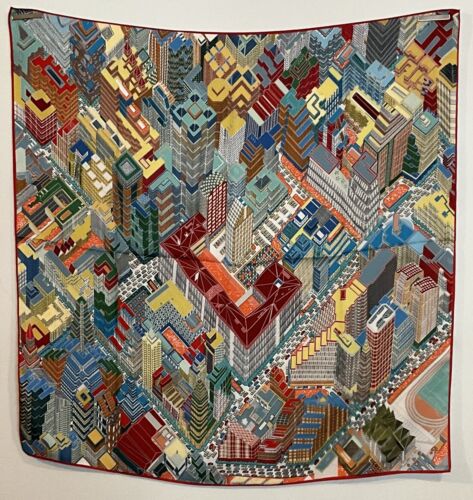 ‘Chainescarf’ 90cm, 35" Square scarf Hermes Style