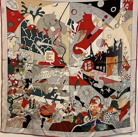 Hermes Style Scarf 90cm, 35" Square