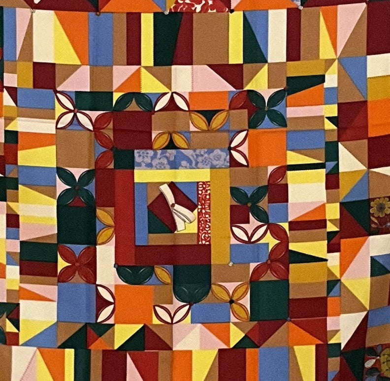 ‘Chainescarf’ 90cm, 35" 100% silk square scarf, elegant designer look