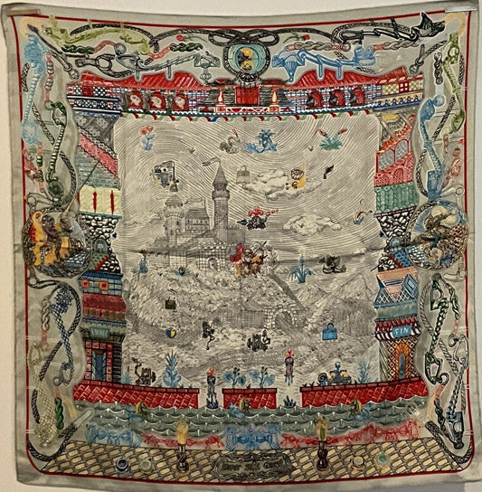 ‘ISCARF’ Hermes Idea Scarf 90cm, 35" Square