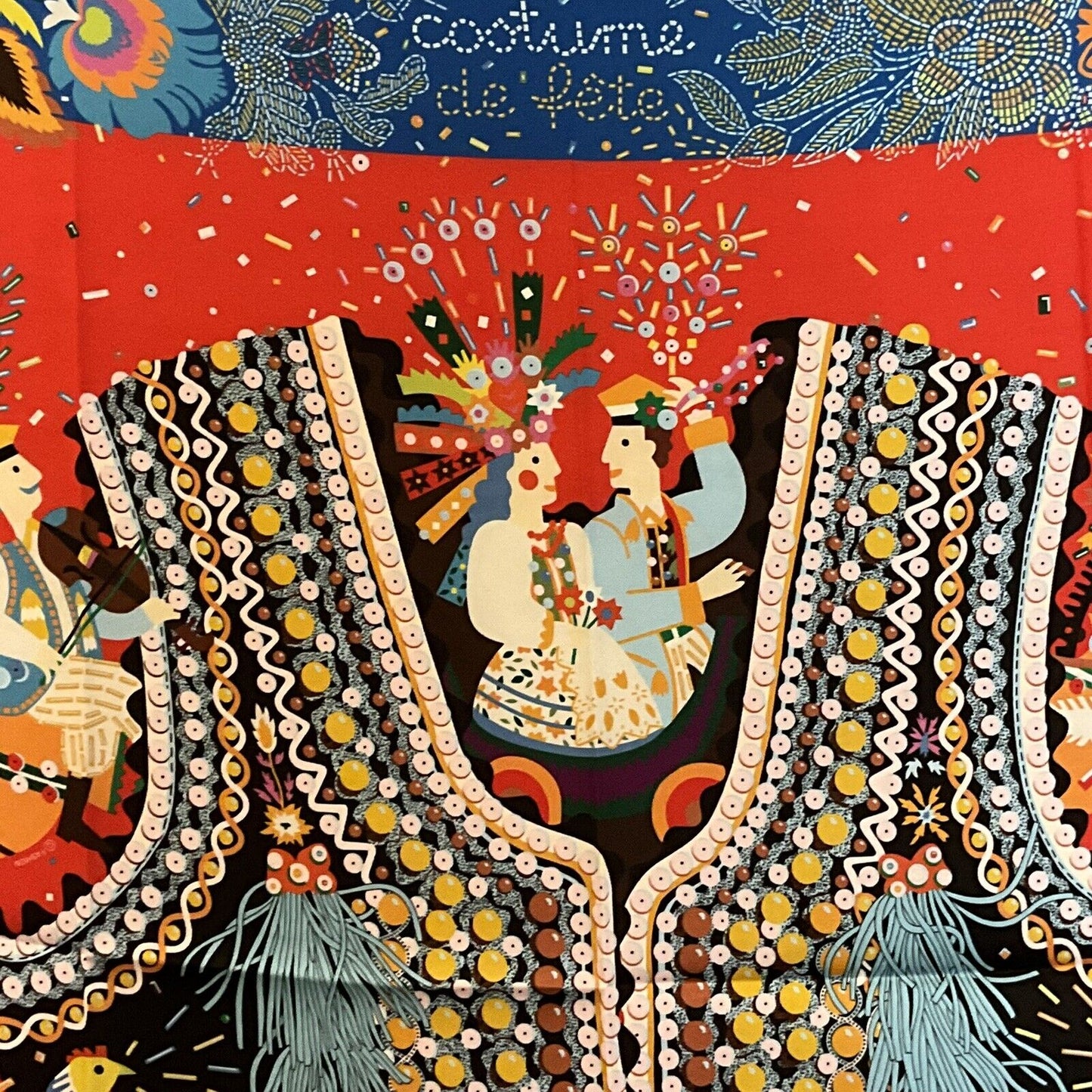 Designer Style, Elegant 90cm, 35inch Square Printed Head Neck Scarf Men Woman