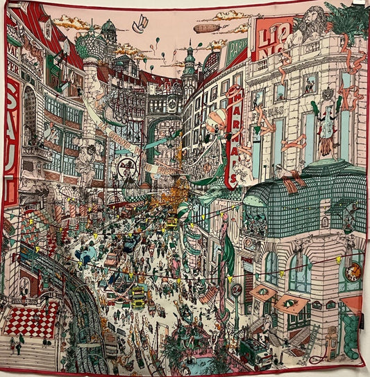 Hermes Style Scarf 90cm, 35" Square