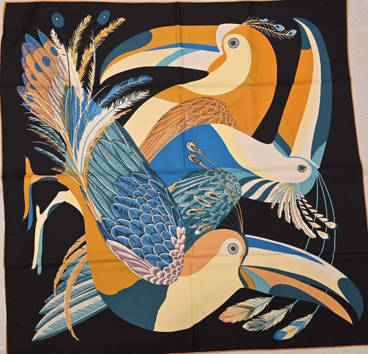 Hermes Style Scarf 90cm, 35" Square