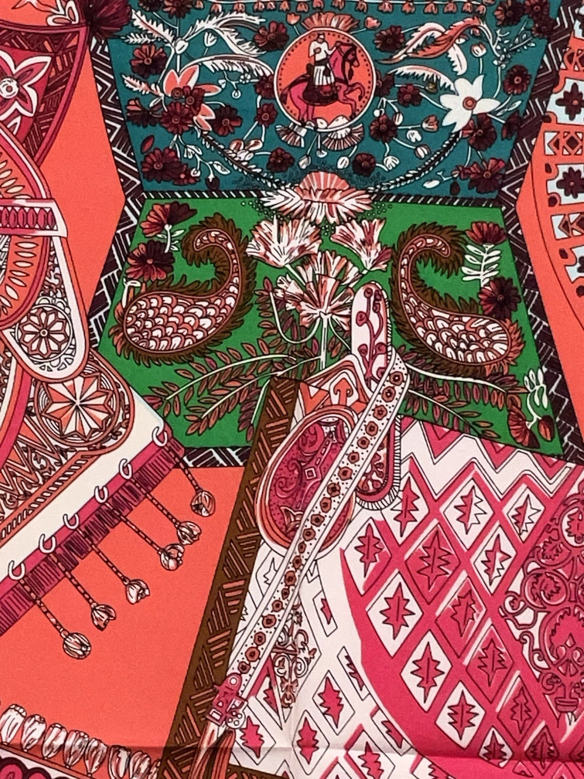 Designer Style, Elegant 90cm, 35inch Square Printed Head Neck Scarf Men Woman