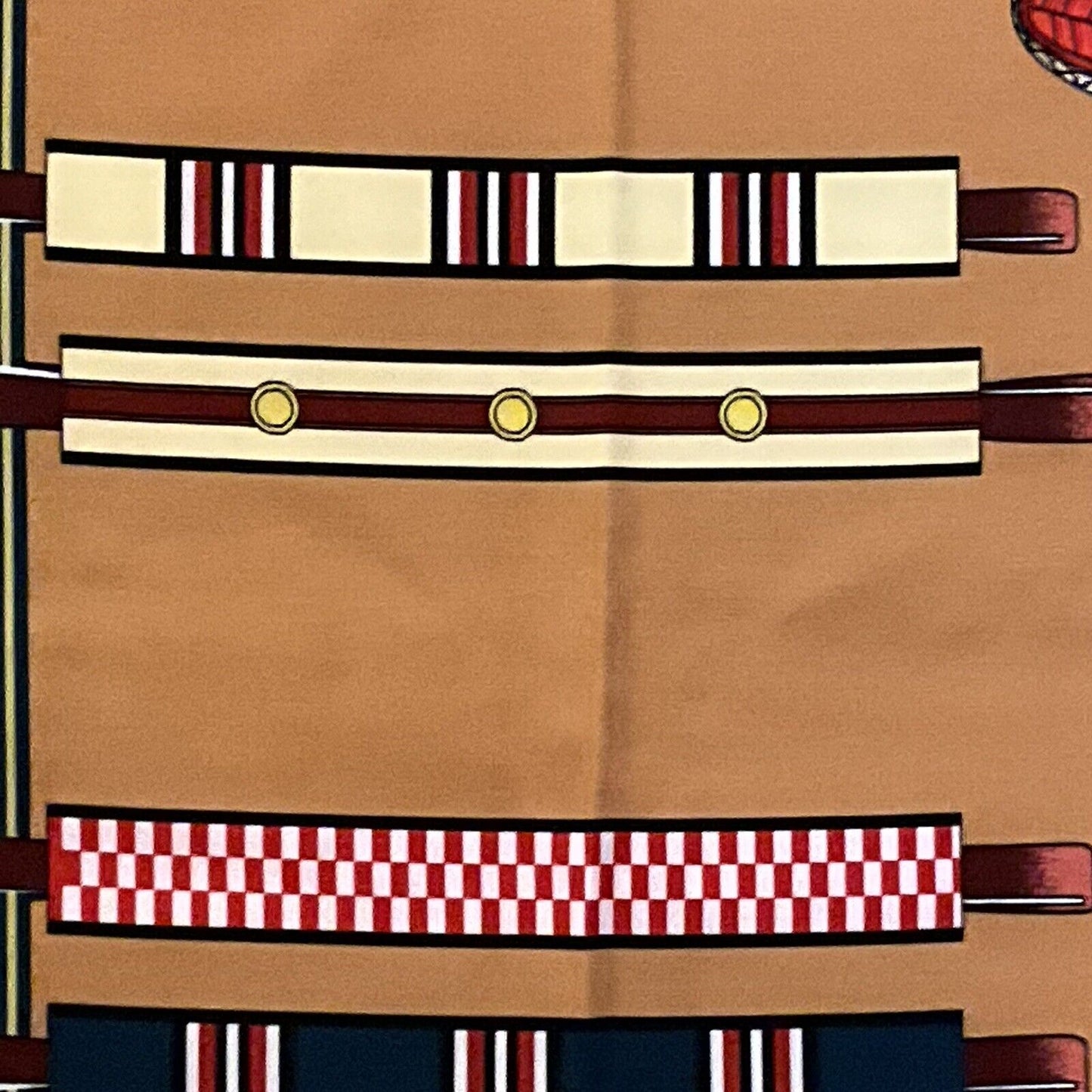 ‘Chainescarf’ 90cm, 35" Square scarf Hermes Style
