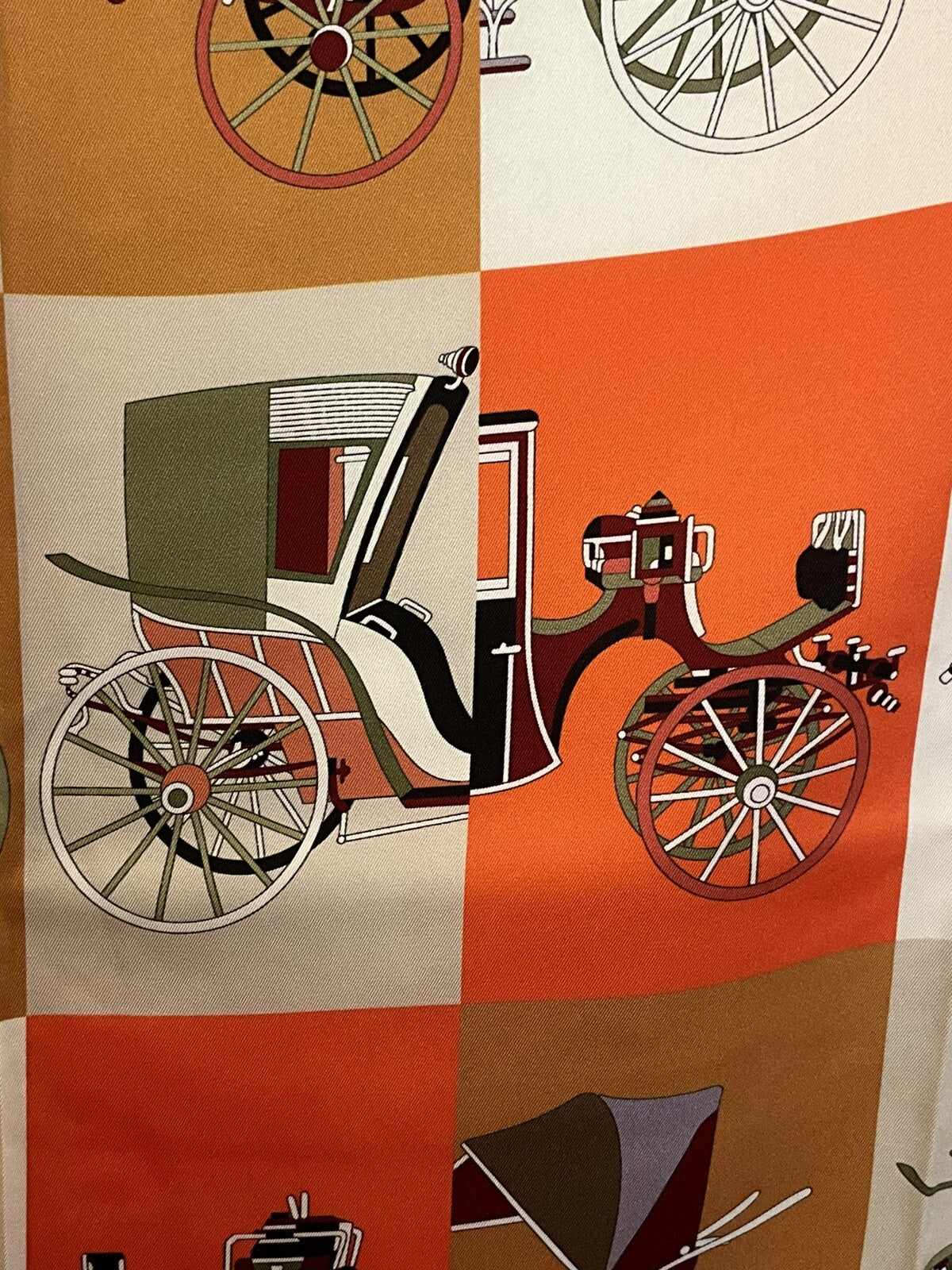 ‘Chainescarf’ 90cm, 35" Square scarf Hermes Style