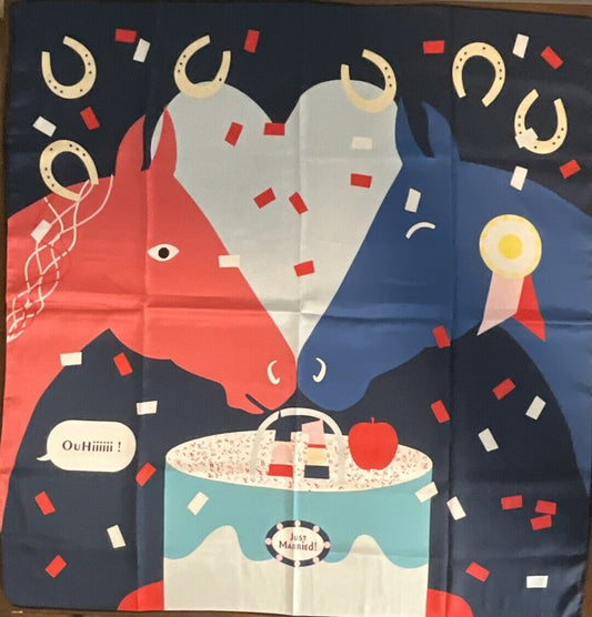 Designer Style, Elegant 90cm, 35inch Square Printed Head Neck Scarf Men Woman
