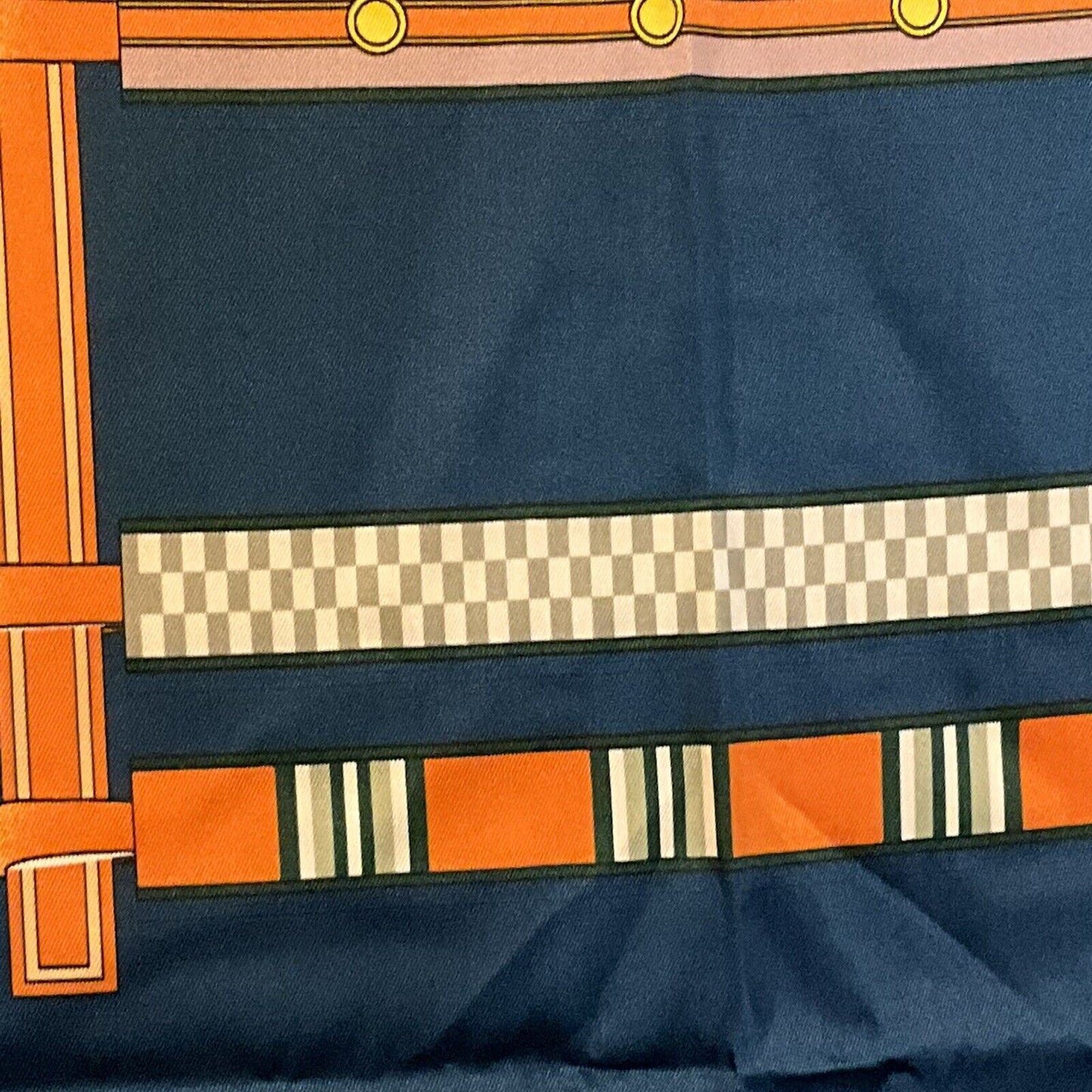 ‘Chainescarf’ 90cm, 35" Square scarf Hermes Style