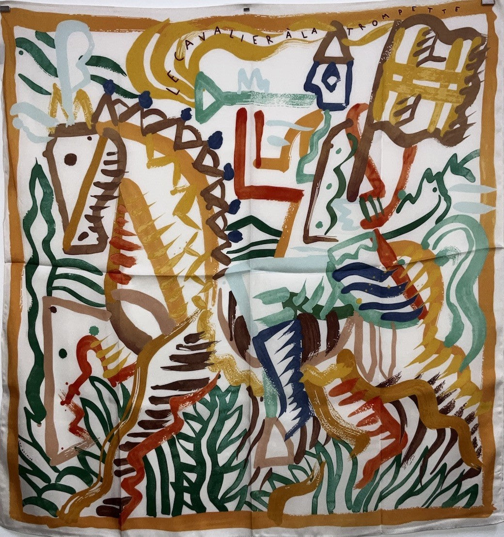 Designer Style, Elegant 90cm, 35inch Square Printed Head Neck Scarf Men Woman