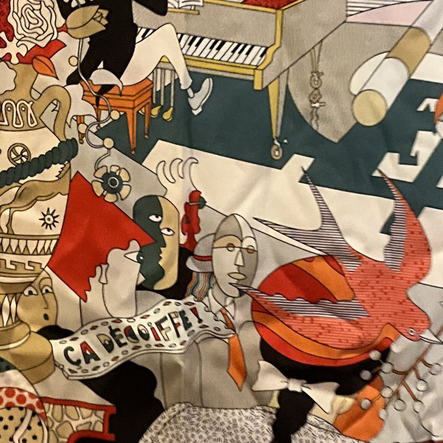 Designer Style, Elegant 90cm, 35inch Square Printed Head Neck Scarf Men Woman