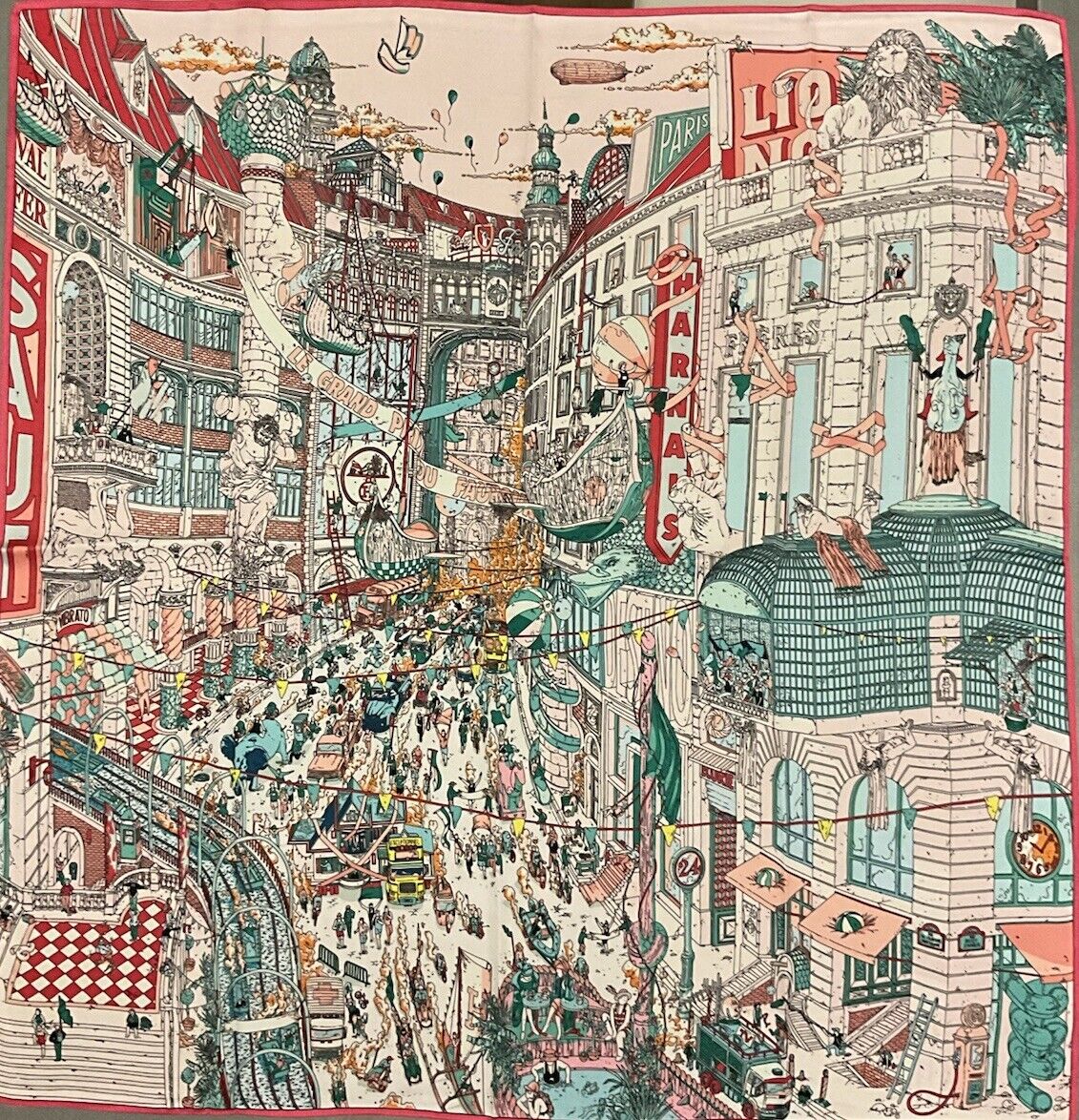 Hermes Style Scarf 90cm, 35" Square
