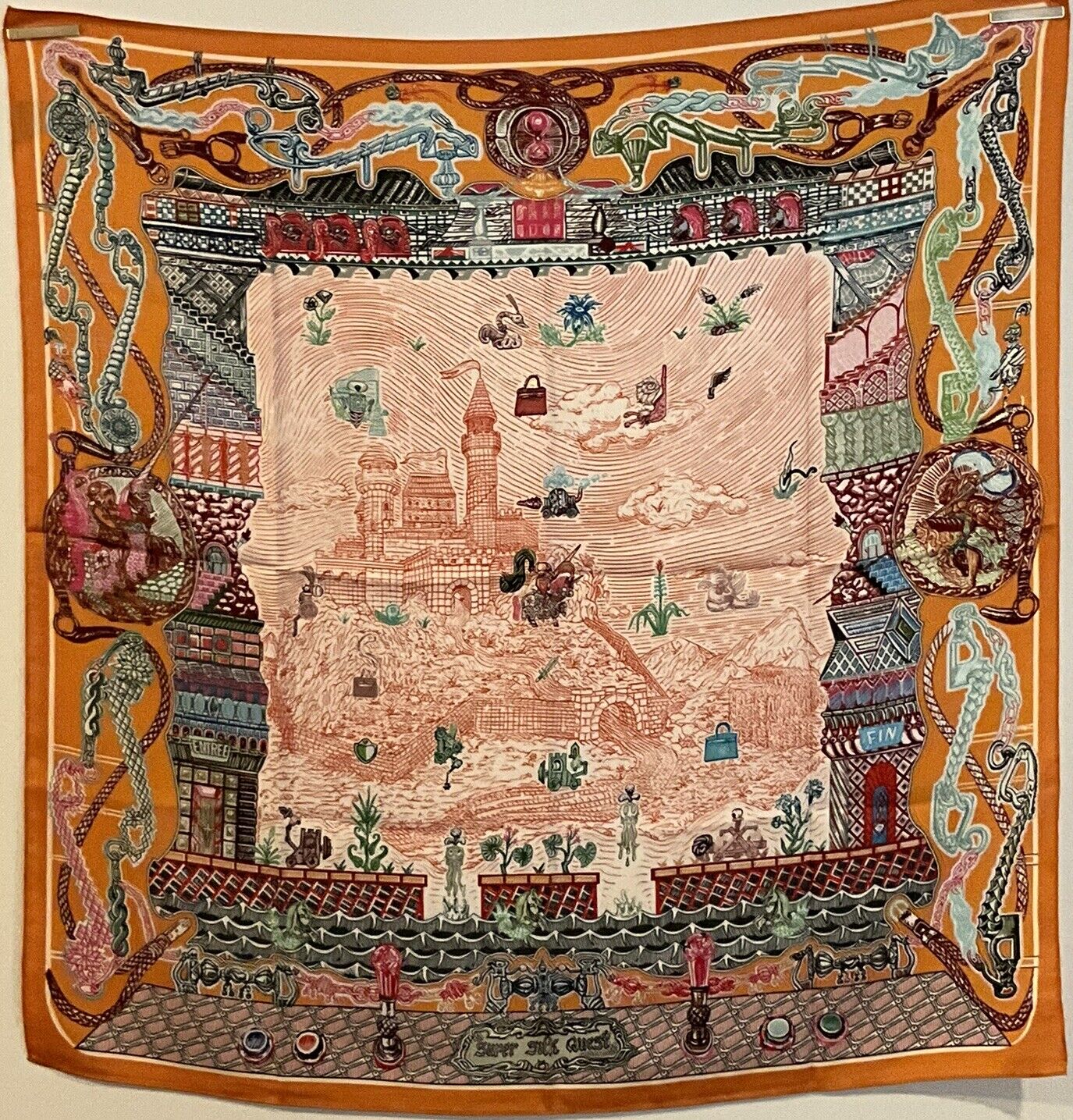 ‘ISCARF’ Hermes Idea Scarf 90cm, 35" Square